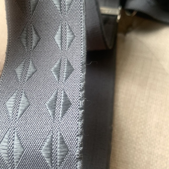 CAS Germany Grey Geometric Pattern Men’s Suspenders - Picture 3 of 6